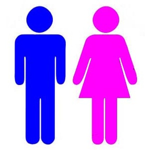 Blue Man, Pink Woman
