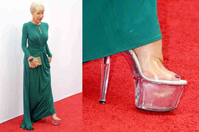 Helen Mirren's stripper shoes (The Cut)