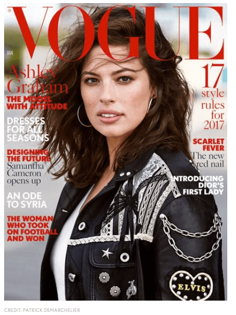 Ashley Graham's January 2017 Vogue U.K. cover (Vogue UK)