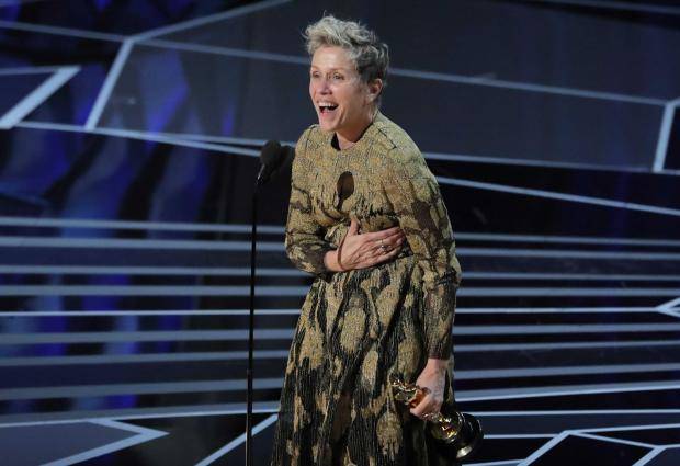 Frances McDormand, Oscars 2018 (The Independent UK)